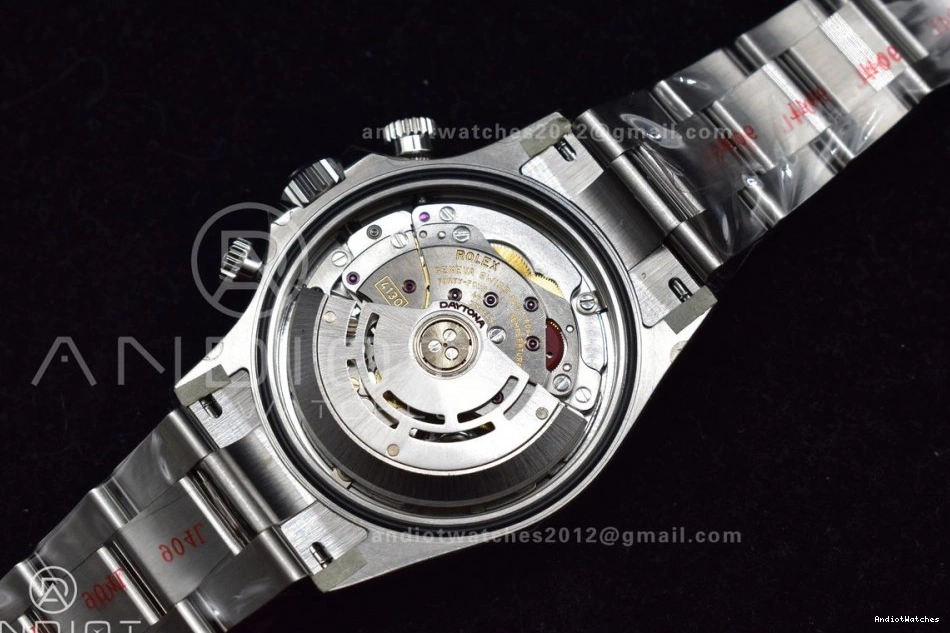 SS Daytona Dial And 728 MoistureWicking 116500 V3 Bracelet Black Case Clean 904L 0125